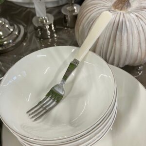 Lucie white Dessert Fork - Cote Table