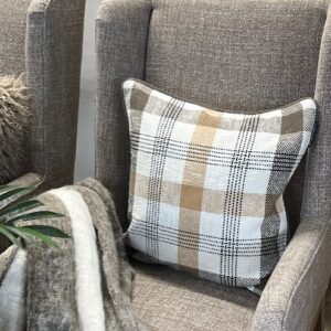 Checked Recycled Cotton Pillow cover - Lexington