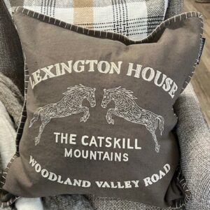 Catskills Logo Linen / Cotton pillow cover - Lexington