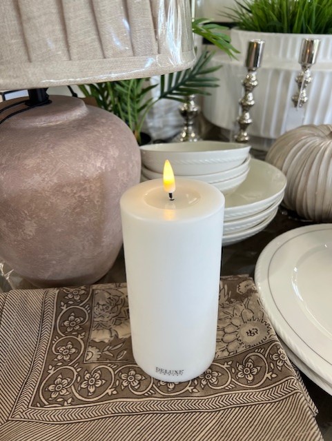 Deluxe White LED candle 7,5*15 - Image 2