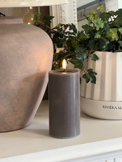 Deluxe Mocca LED candle 7,5*15