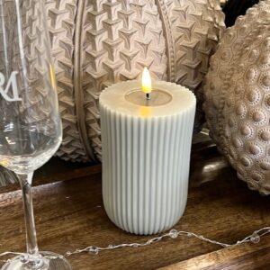 Deluxe Sand Solid Stripe Candle 7,5*12,5