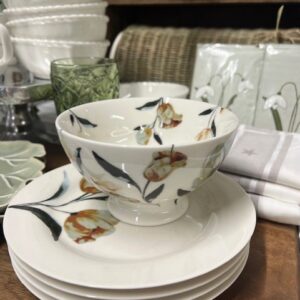 Eliana white Soup bowl - Green Gate