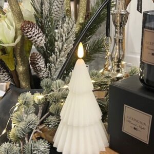 Grany wax LED candle tree white - Star