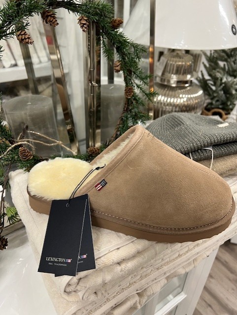 Men’s suede slippers, brown 41/42 - Lexington