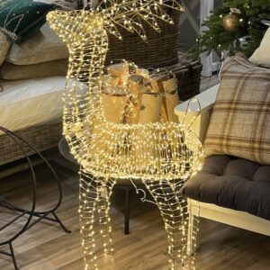 LED Light Deco Deer Illumi gold - Cote Table