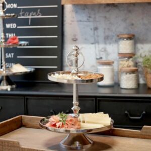 Etagere w. 2 round Trays - Chic Antique