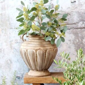 Planter on foot antique Mocca M - Chic Antique