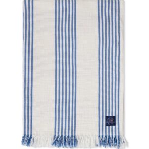 Striped/Checked Organic Cotton Throw - Lexington