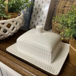 Alice white medium butter box - Green Gate