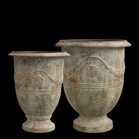 Planters w. Decor with deco set of two - Chic Antique - Image 2