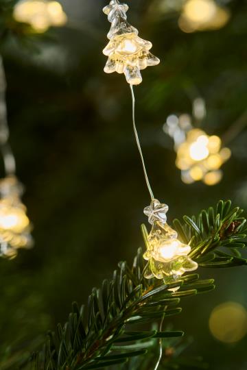 Wire String lights w/20 Christmas trees transparent f/indoor - Ib Laursen