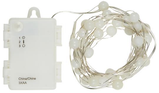 Wire String lights w/40 snowballs f/outdoor w/timer 6/18 - Ib Laursen - Image 2