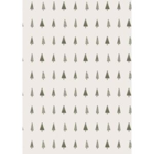 Paper roll green Christmas trees - Ib Laursen