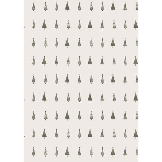 Paper roll green Christmas trees - Ib Laursen