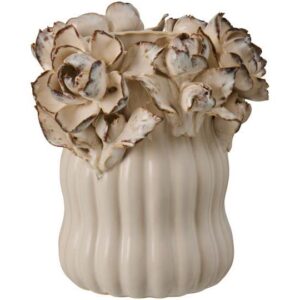 Vase glazed Rose off white opening 6,5cm - Ib Laursen