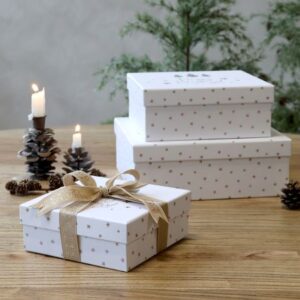 Box w. Stars set of 3 - Chic Antique