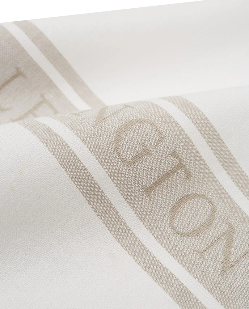 Icons Cotton Jacquard Star Kitchen Towel white/beige - Lexington - Image 2