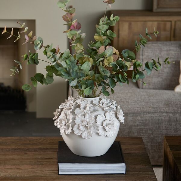 Blossom Vase, white L - Riviera Maison
