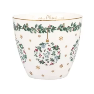 Joelle white latte cup - Green Gate