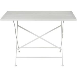 Table w/wooden tabletop and metal frame foldable - Ib Laursen