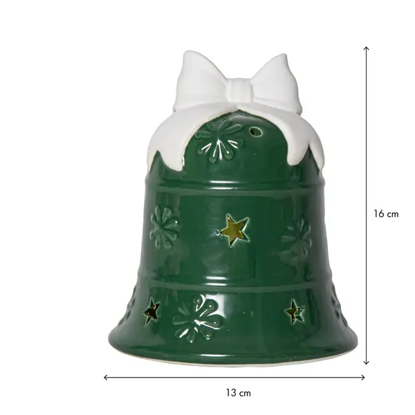 Julia LED Bell Indoor Decoration green - Star - Image 3