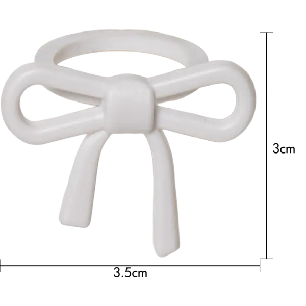 Accessorize Candle ring bow white set - Star - Image 4