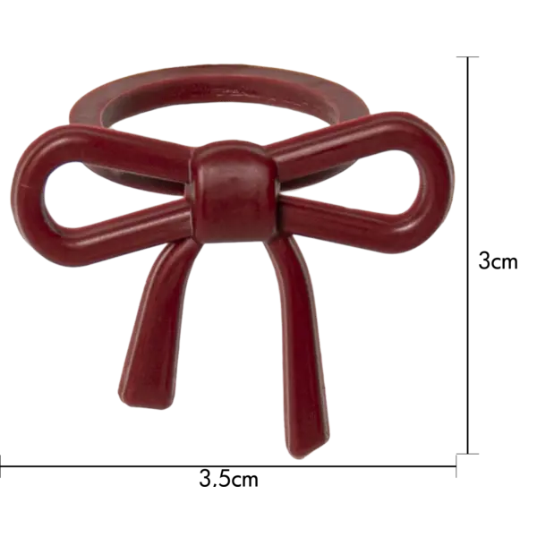 Accessorize Candle ring Bow red set of 7 - Star - Image 3