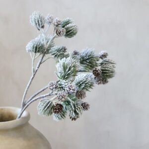 Fleur Branch w. Cedar spruce & pine cones - Chic Antique