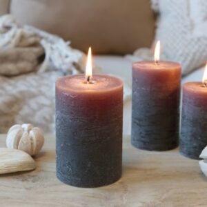 Macon Pillar Candle rustic coffee - Chic Antique