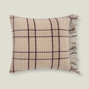 Checked Recycled Wool Pillow cover - Lexington