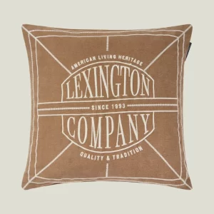 Logo Washed Organic Cotton Pillow cover - Lexington