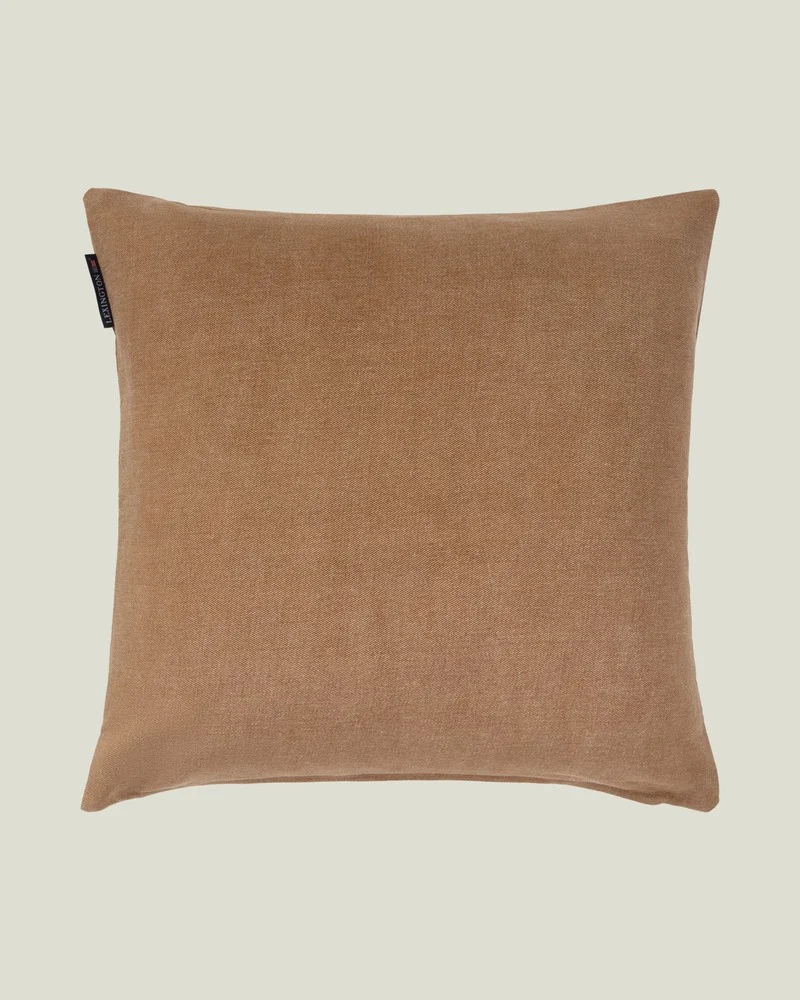Logo Washed Organic Cotton Pillow cover - Lexington - Image 2