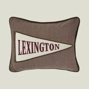 Flag Logo Organic Cotton Tweed Pillow - Lexington