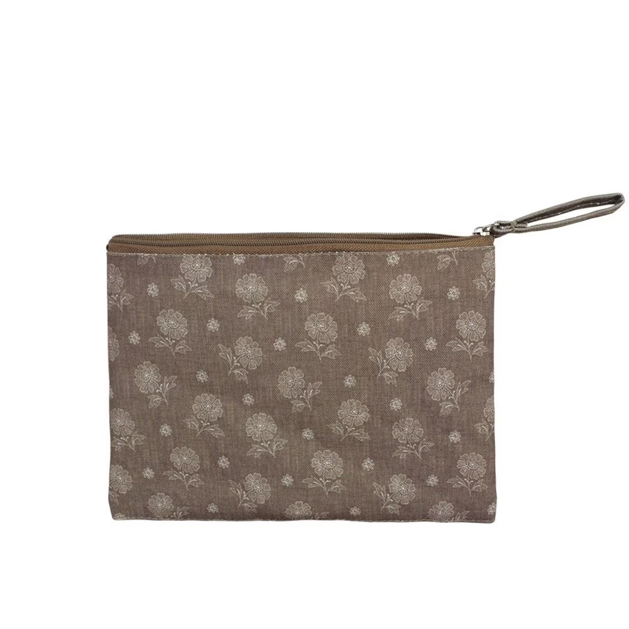 Cosmetic bag Simona Flower brown S - Strömshaga - Image 2