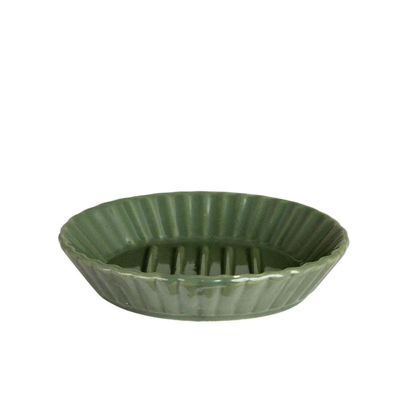 Soap Dish Anna oval green - Strömshaga - Image 3