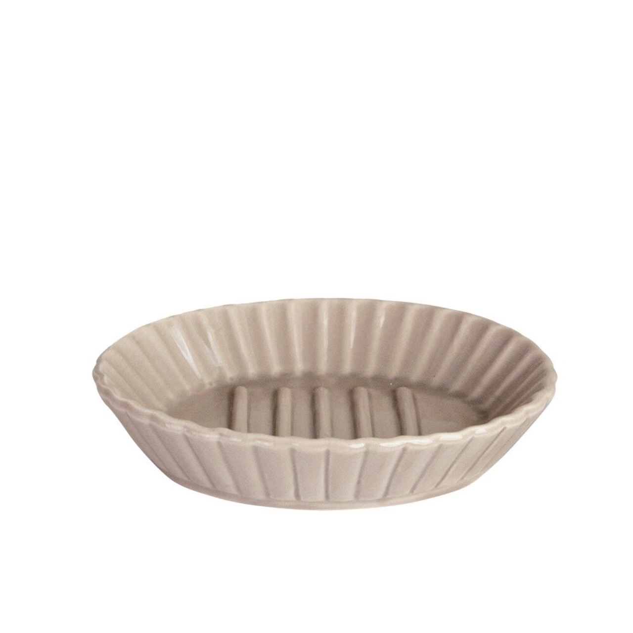 Soap Dish Anna oval beige - Strömshaga