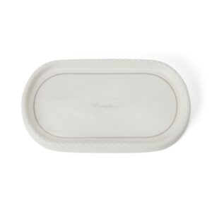 Porcelain cosmetic tray, white/beige - Lexington