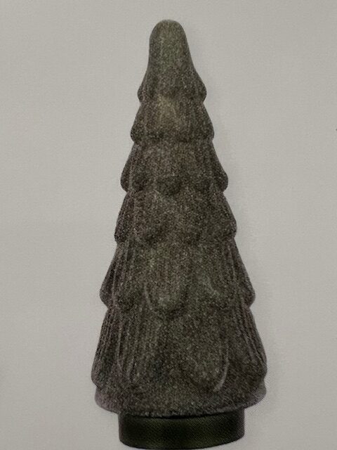 Glass Xmas tree frosted green medium - Green Gate - Image 2