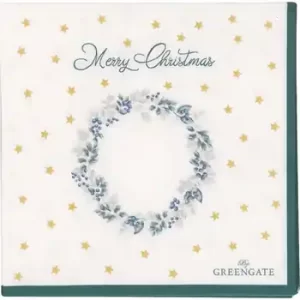 Philippa white paper napkin small - Green Gate