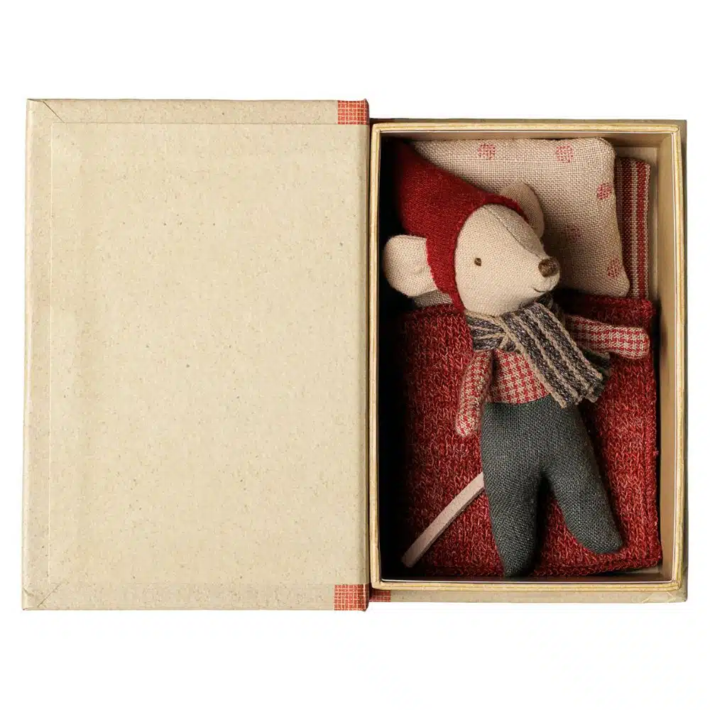 Christmas mouse, baby in book - Maileg - Image 2