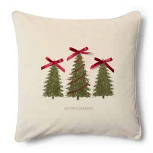 Festive Christmas Trees Pillow - Riviera Maison