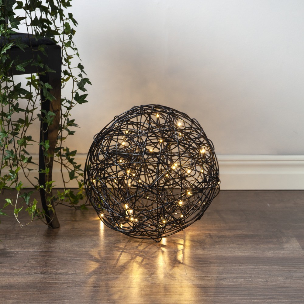 Trassel outdoor decoration black 30 cm - Star