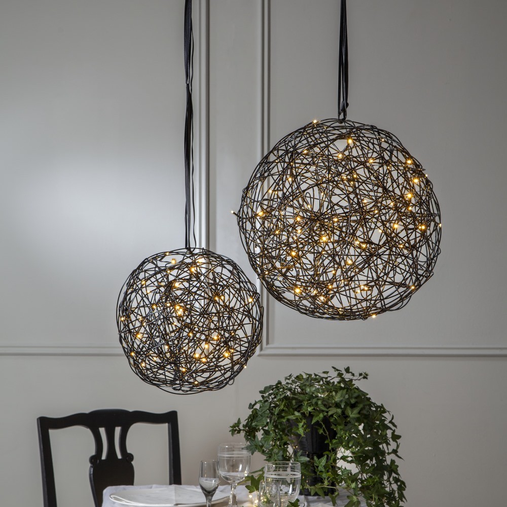 Trassel outdoor decoration black 30 cm - Star - Image 3