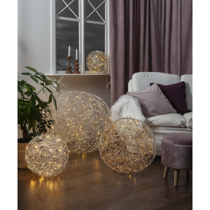 Trassel Indoor/Outdoor Decoration silver 80cm - Star