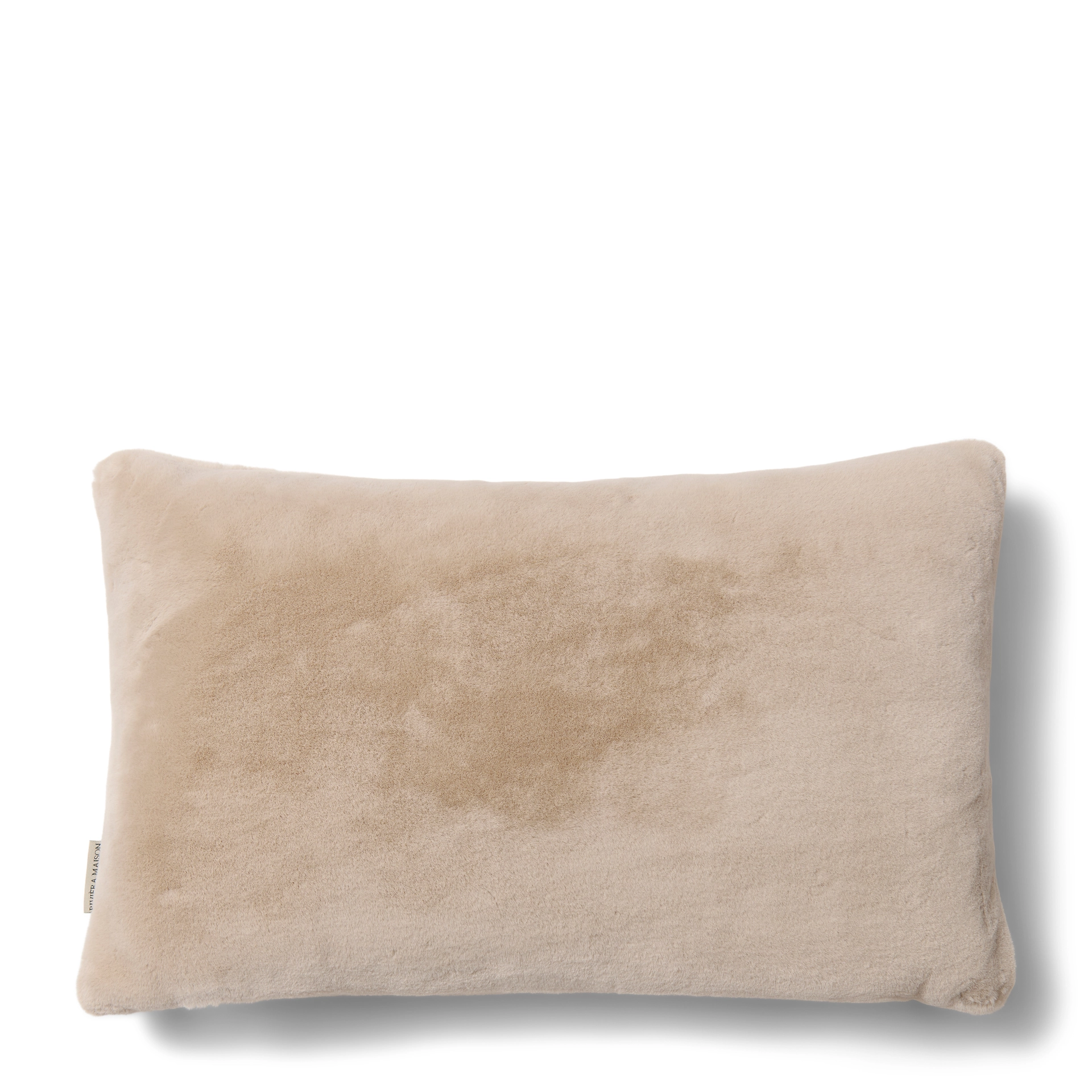 Merry Christmas Faux Fur Pillow - Riviera Maison - Image 3